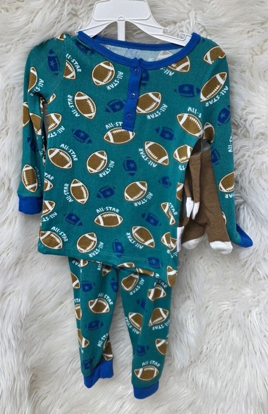 Max & Olivia mini Green pajamas set 2pc set 2t